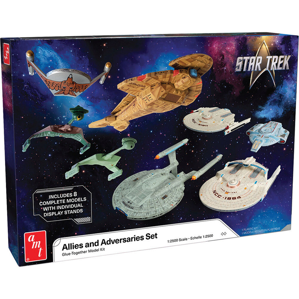 Star Trek Adversaries & Allies Ship 1/2500 Kit Set AMT Models (AMT1443) Main Image