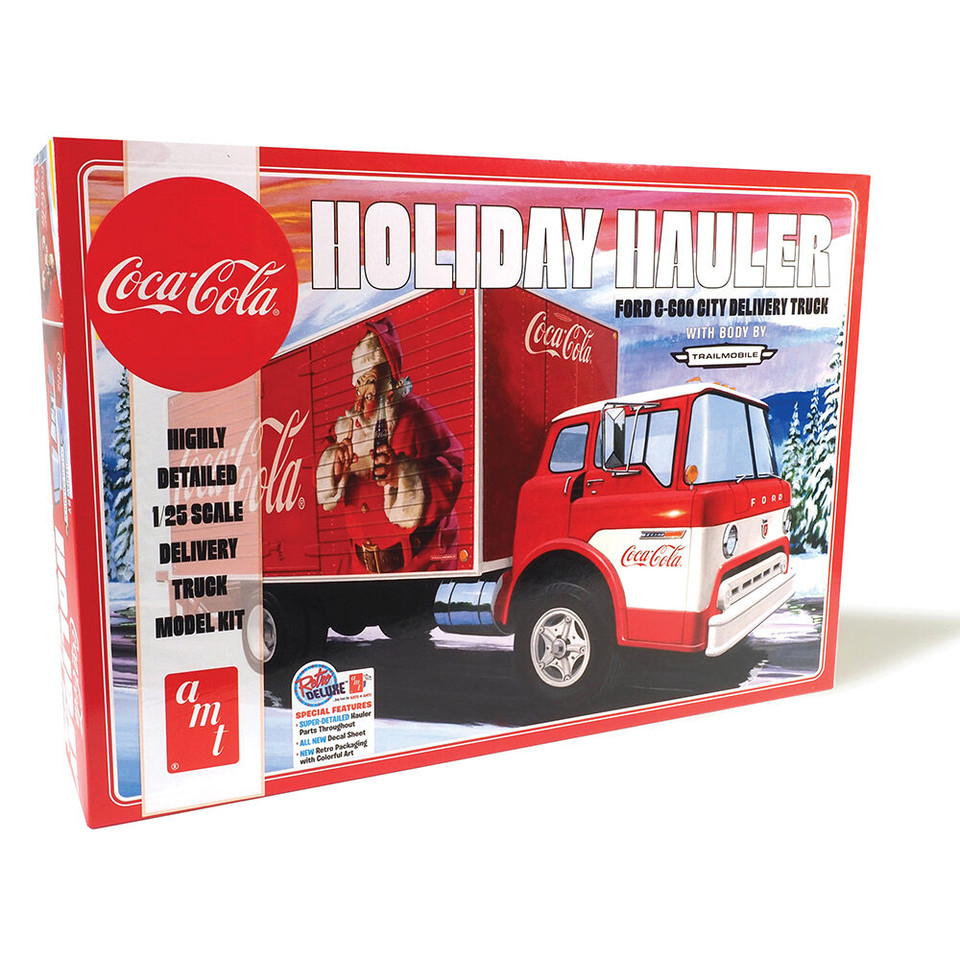 Ford C-600 City Holiday Delivery Truck Coca-Cola 1/25 Kit AMT Models (AMT1459) Main Image