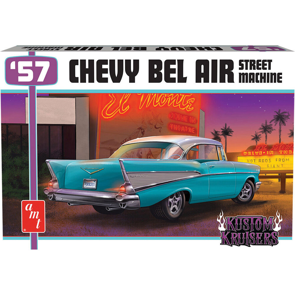1957 Chevy Bel Air Street Machine 1/25 Kit AMT Models (AMT1460M) Main Image