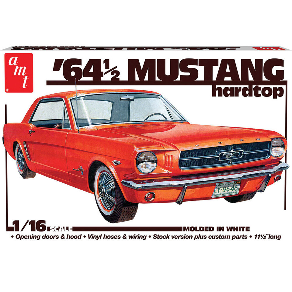 1964.5 Ford Mustang Coupe 60th Anniversary 1/16 Kit AMT Models (AMT1461) Main Image