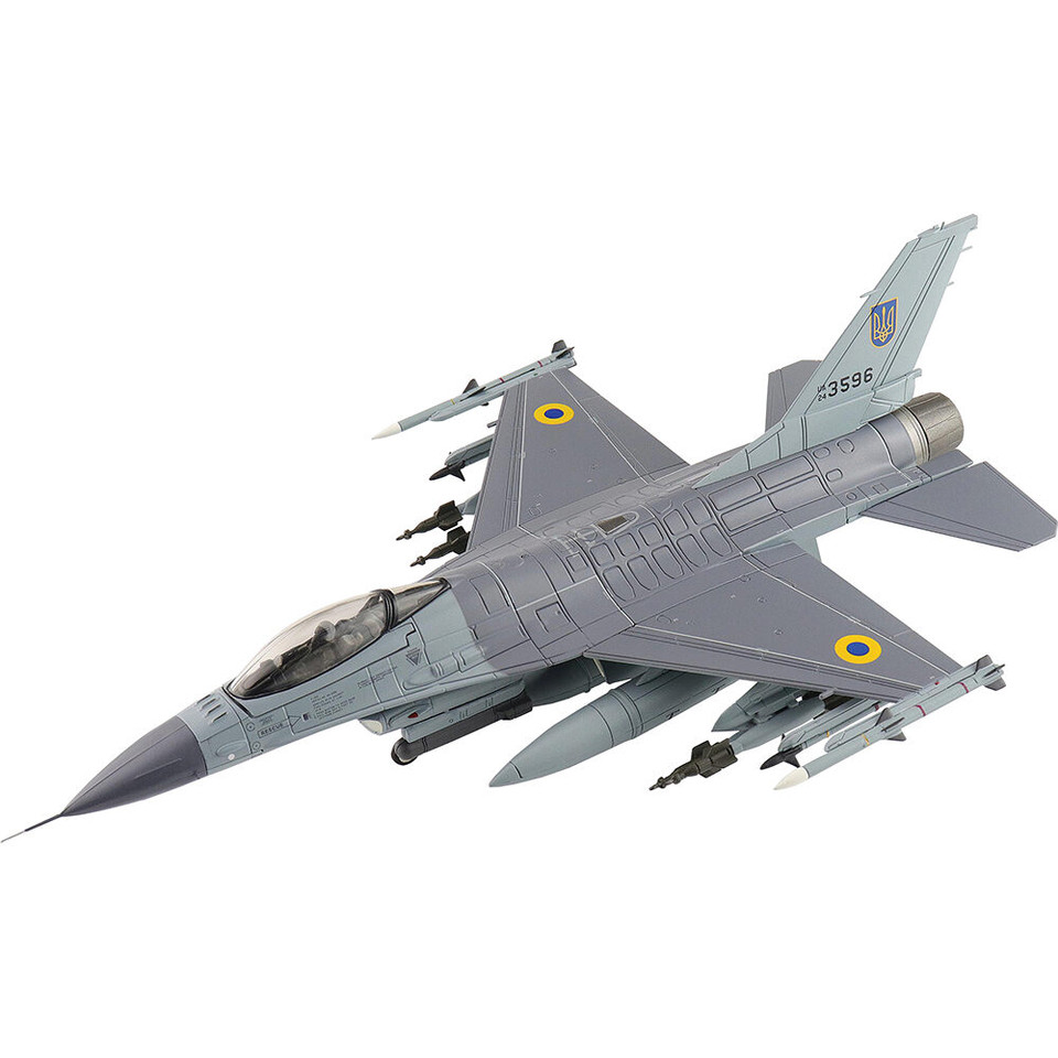 F-16AM Fighting Falcon 1/72 Die Cast Model- HA38047 Ukrainian Air Force UA24-3596 Ukraine August 2024 (with PI Main Image