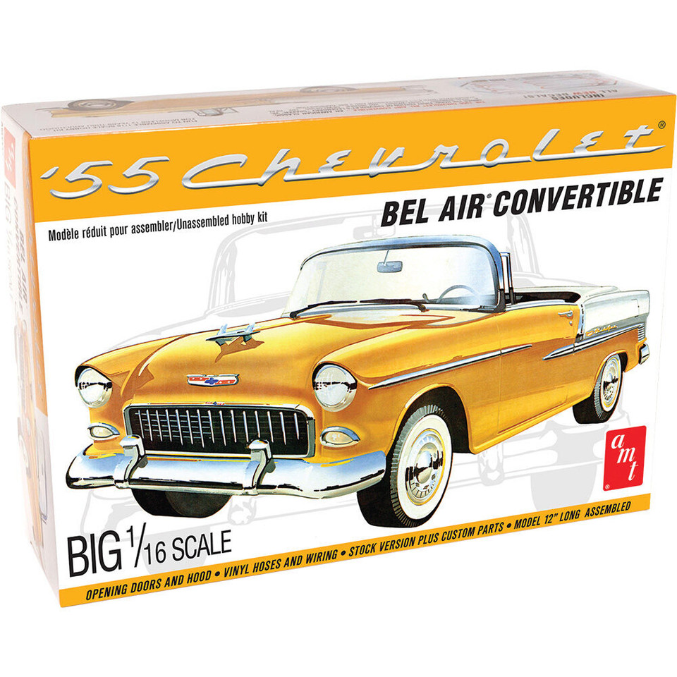 1955 Chevy Bel Air Convertible 1/16 Kit Main Image