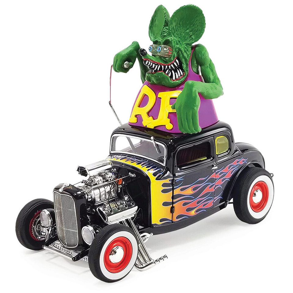 1932 Ford Blown 5 Window Coupe w/Rat Fink figure Main Image