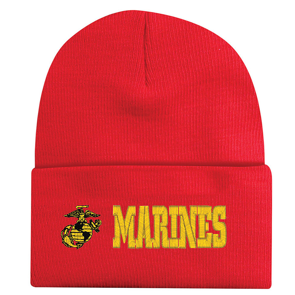Marines Red Cuffed Beanie  SEMBCMA-US Main Image