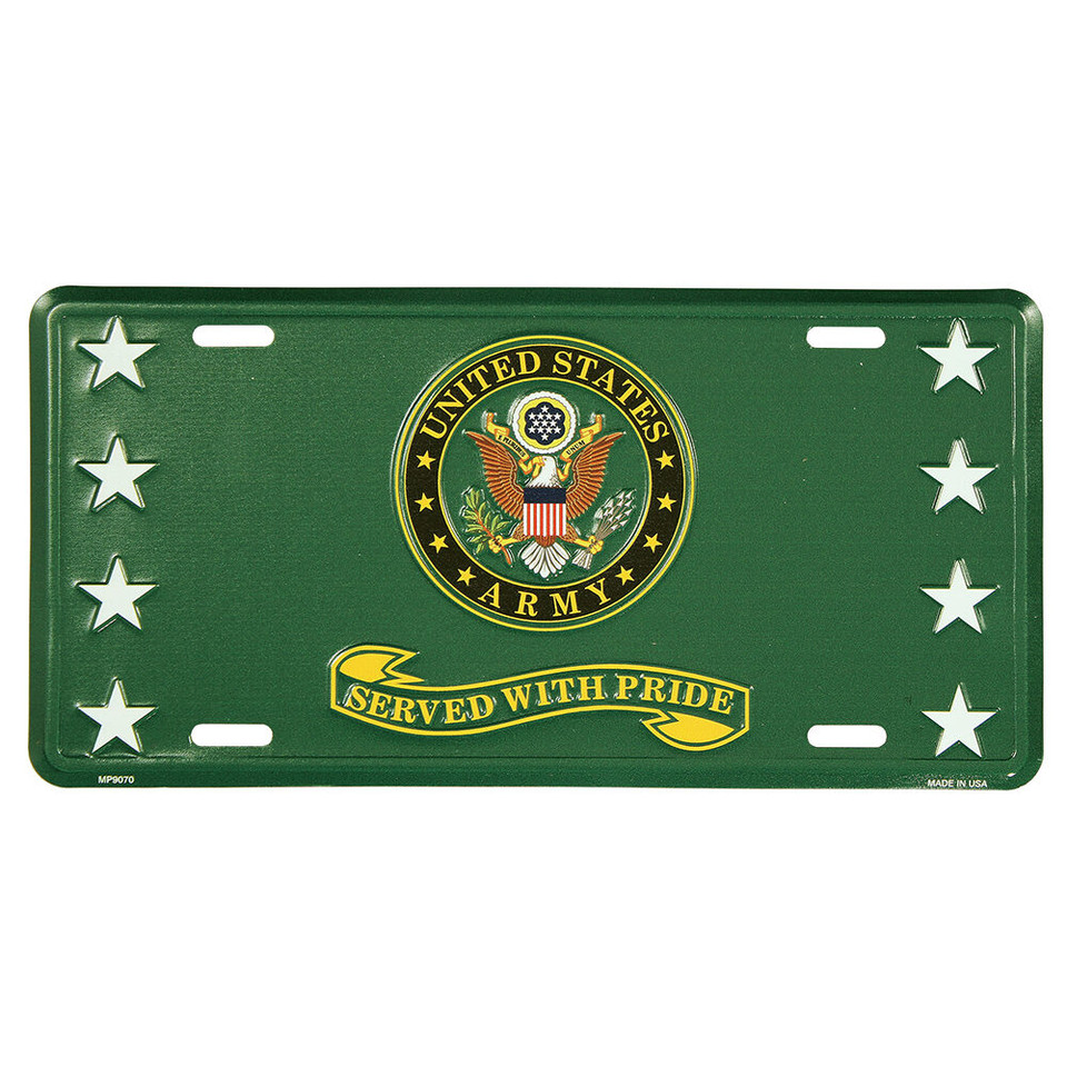 Army Served with Pride License Plate  MP9070 Main Image