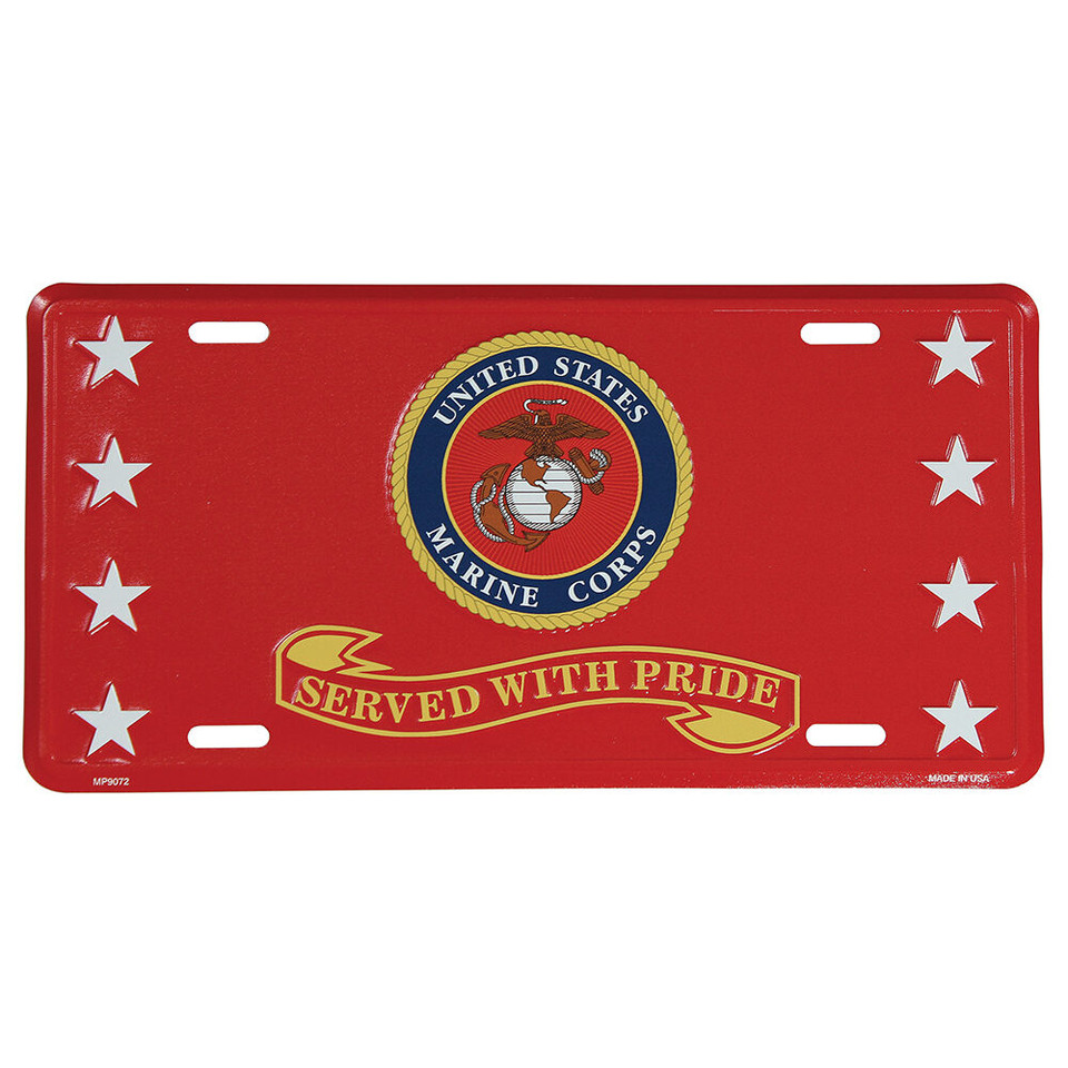 Marines Served with Pride License Plate  MP9072 Main Image