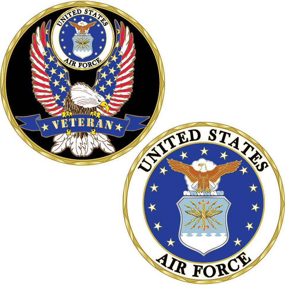 Air Force Veteran Challenge Coin  CH1400 (CK019) Main Image