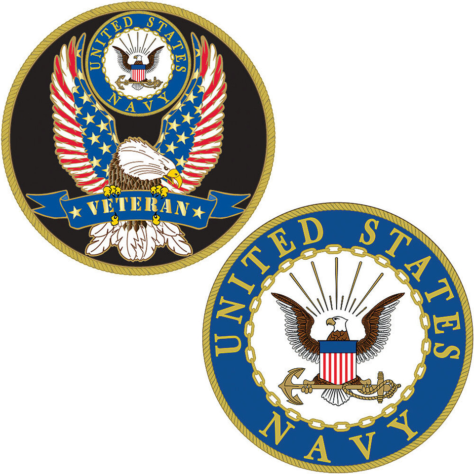 Navy Veteran Challenge Coin  CH1300 (CK019) Main Image