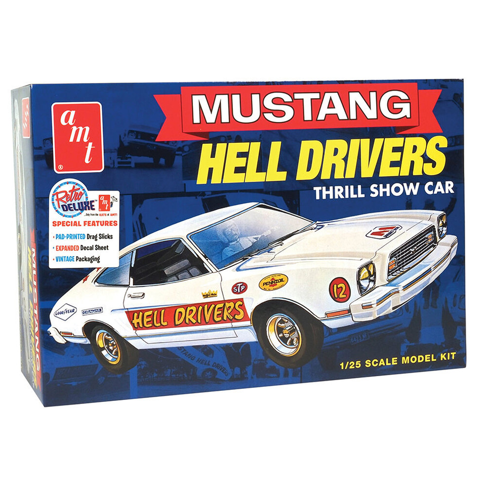 1977 Ford Mustang Hells Drivers 1/25 Kit AMT Models (AMT1475) Main Image