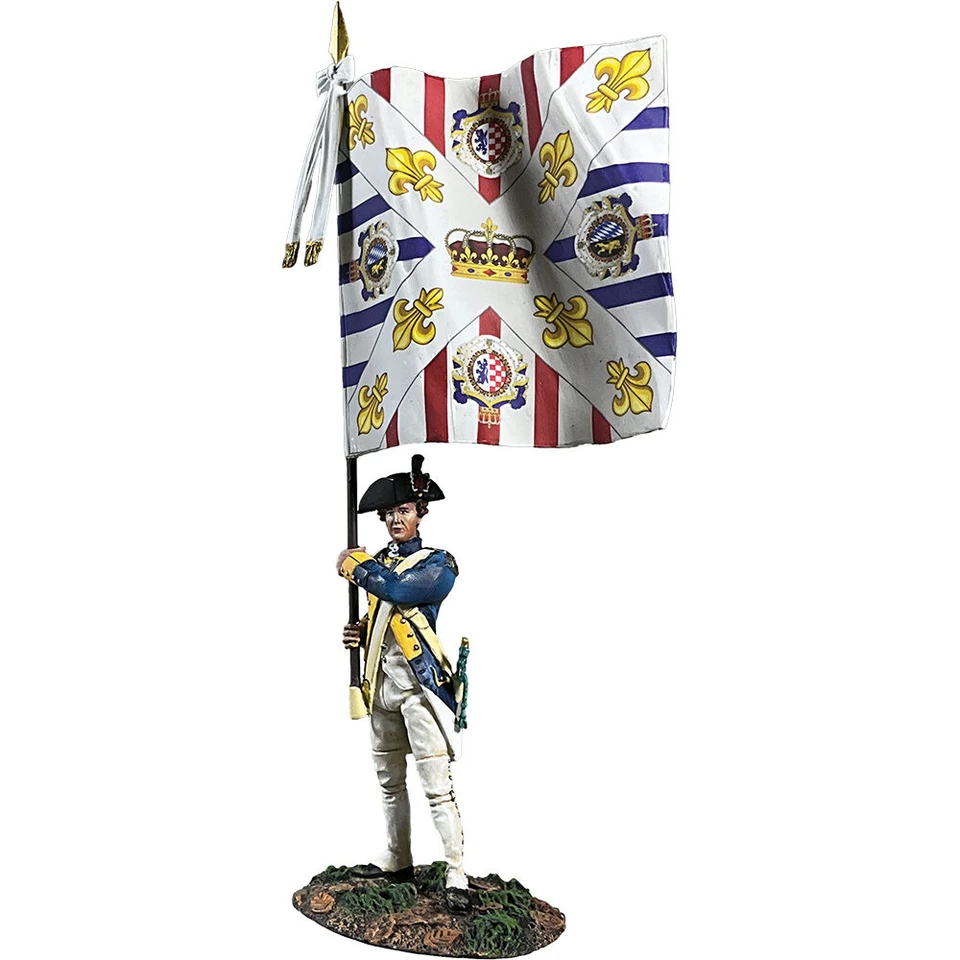 French Royal Deux-Ponts Ensign with Color 1/30 Figure William Britain (16188) Main Image