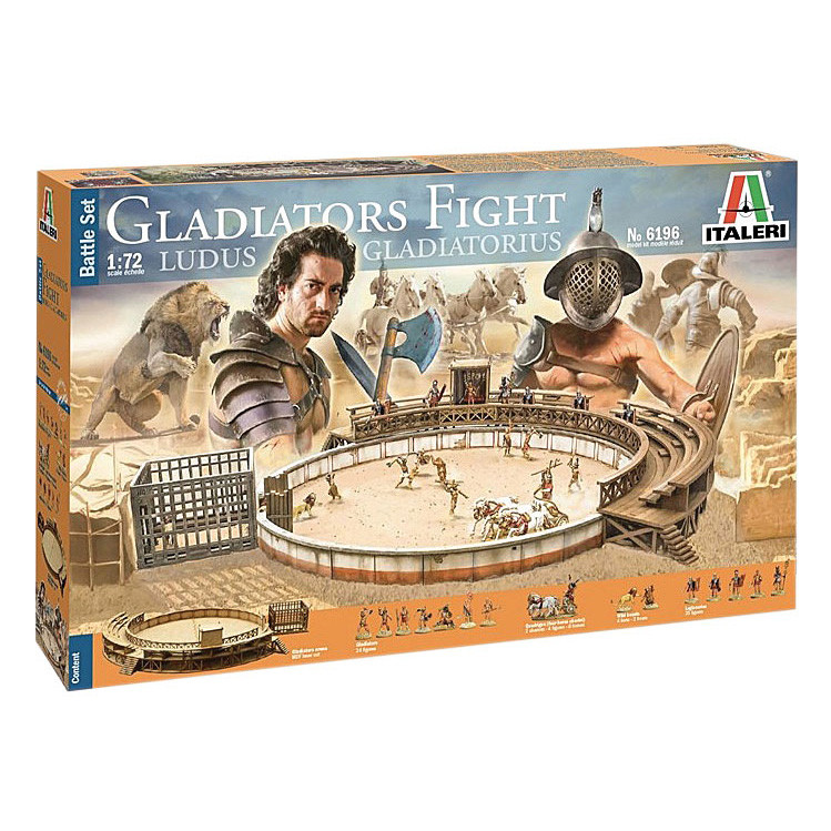 Roman Gladiators Fighting Arena 1/72 Kit Main Image