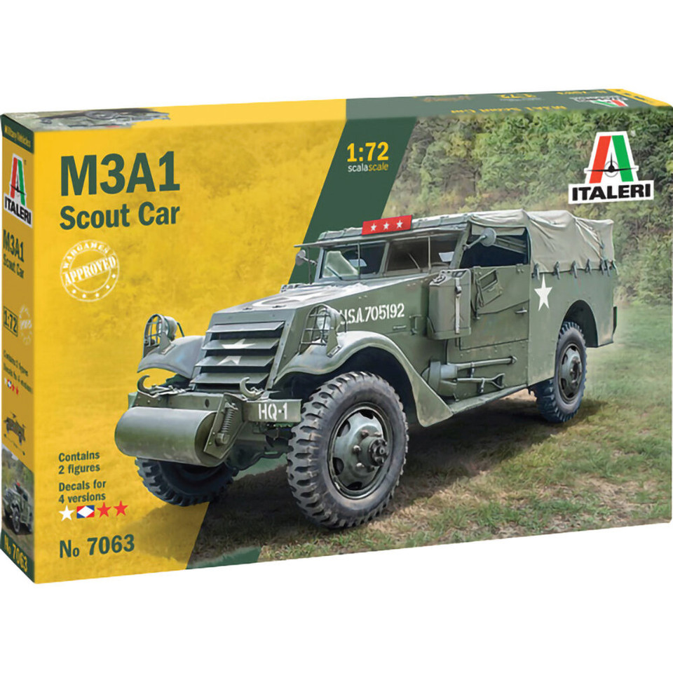 M3A1 Scout Car 1/72 Kit Italeri (7063) Main Image