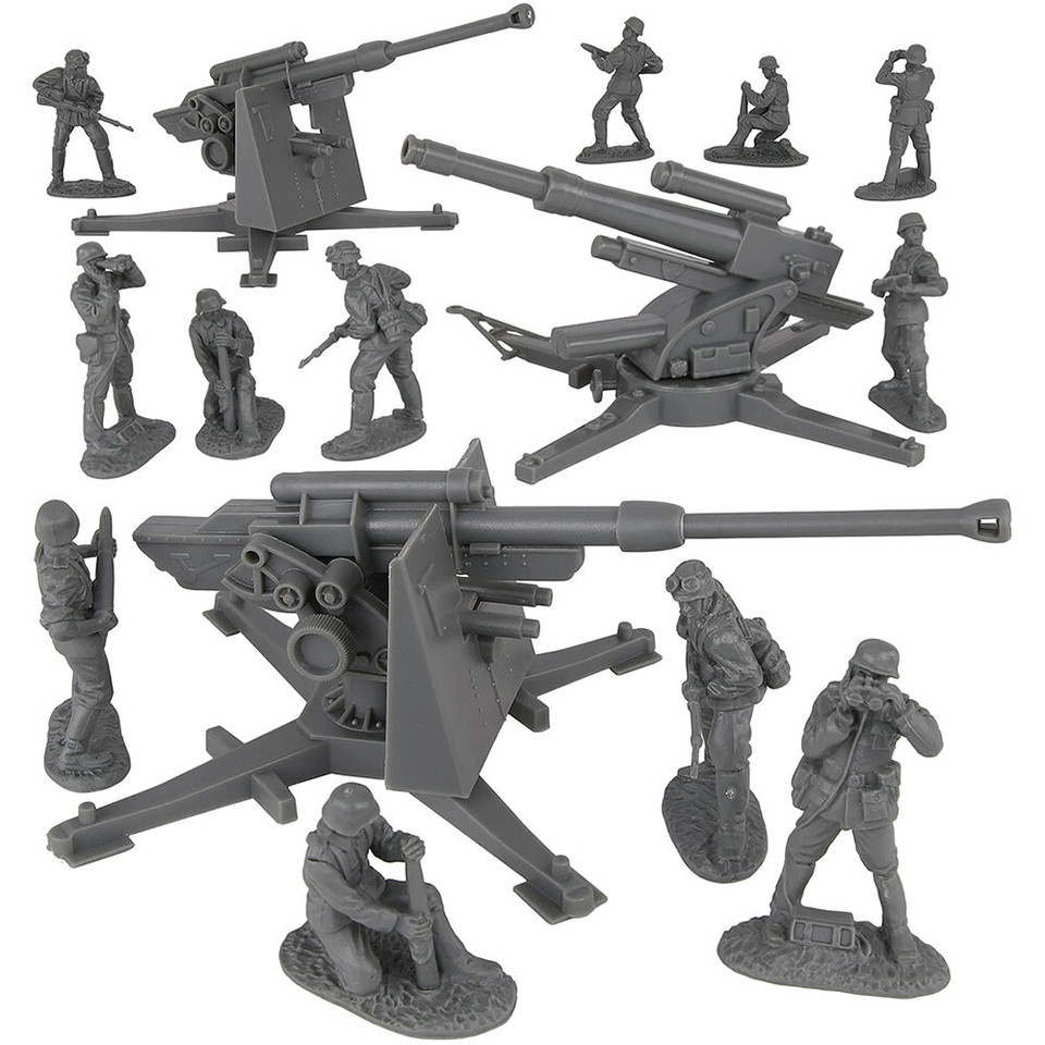 88mm Flak Artillery & Crews 1/32 Plastic Figure Set BMC-67370 Main Image