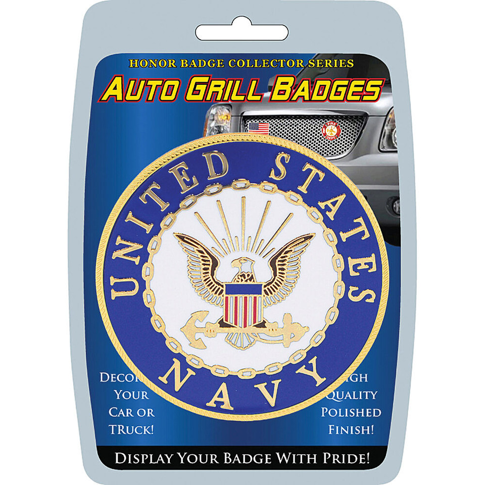 Navy Auto Grill Badge  MD6101 (MD020) Main Image