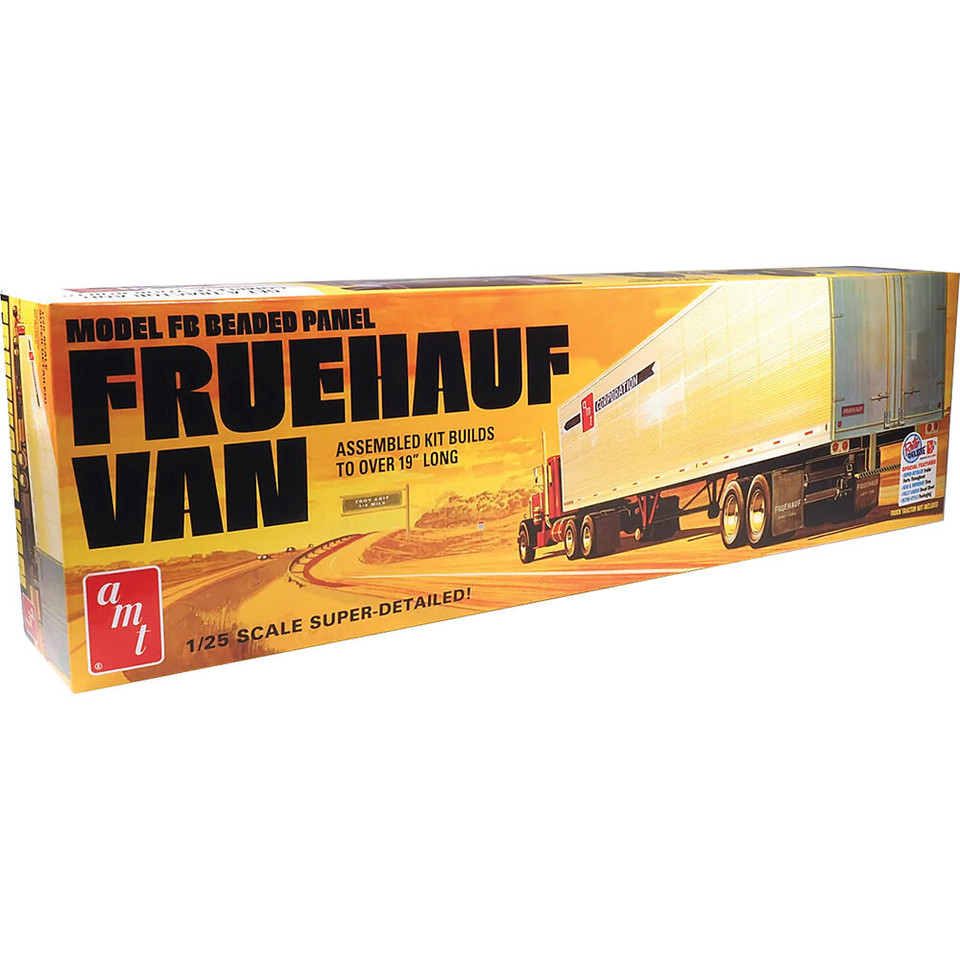 Fruehauf 40' Beaded Van Trailer 1/25 Kit AMT Models (AMT1478) Main Image