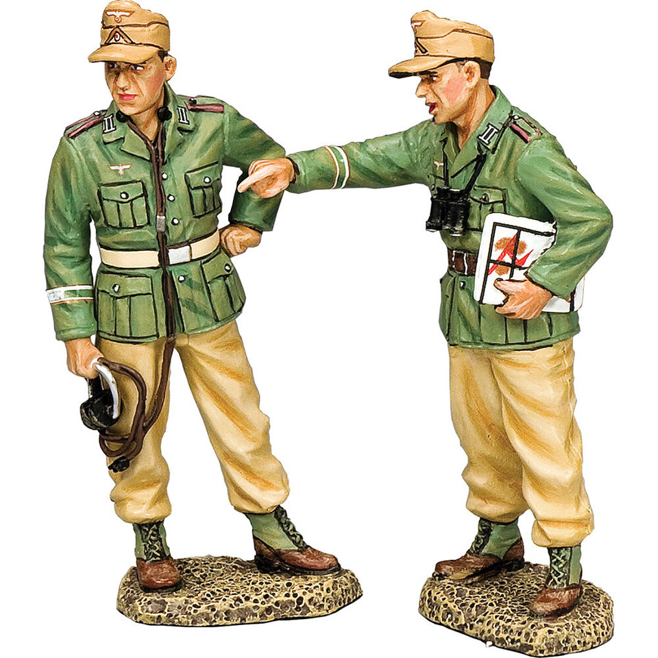 Two Afrika Korps Officers 1/30 Figure Set K&C(AK159) Main Image