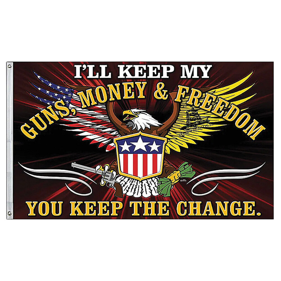 Guns, Money, & Freedom Flag SGMFDF Main Image
