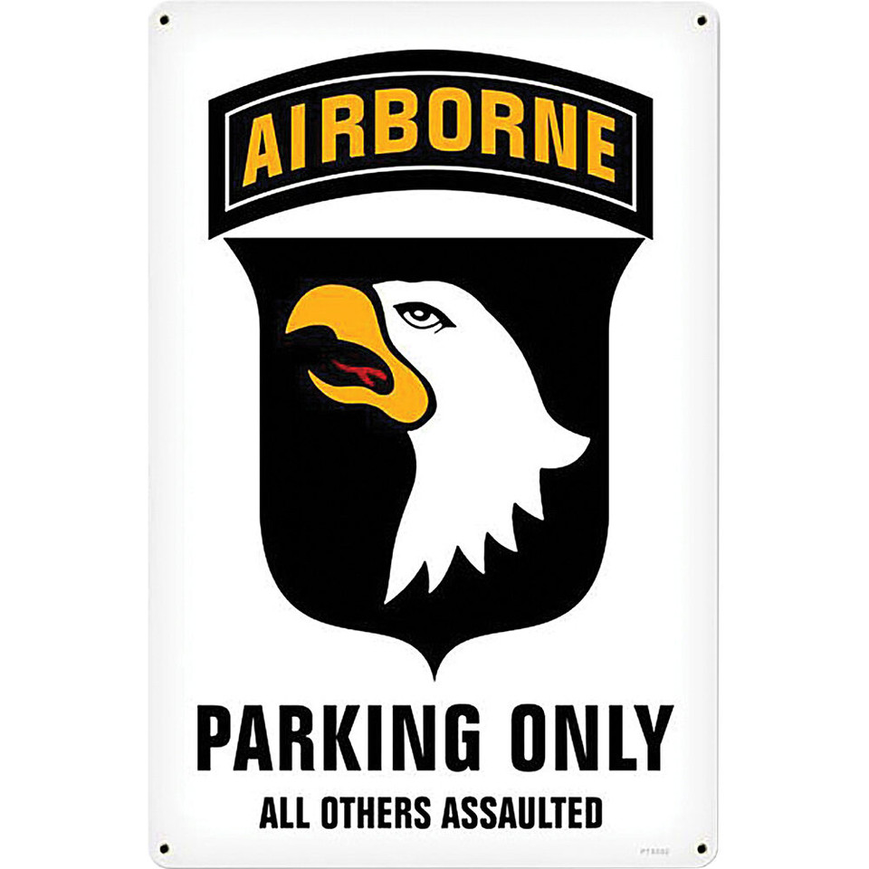 101st Airborne Parking Only Metal Sign  PTS502 Main Image