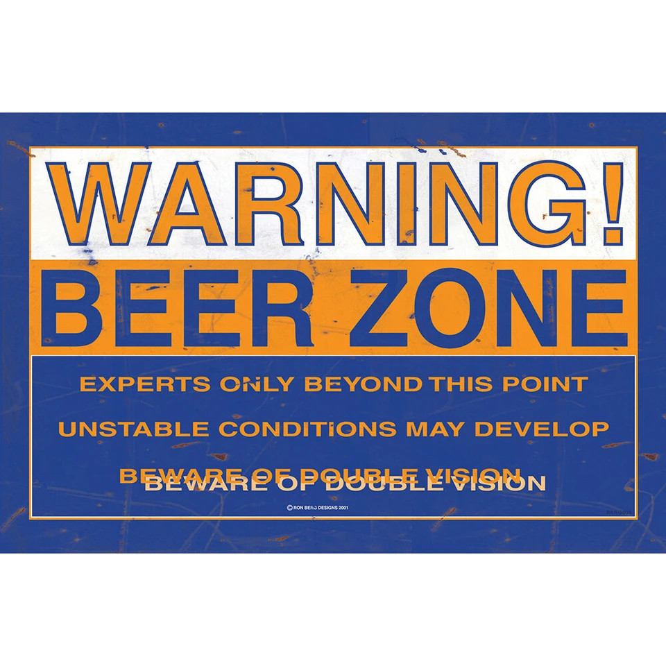 Beer Zone Metal Sign  BERG005 Main Image