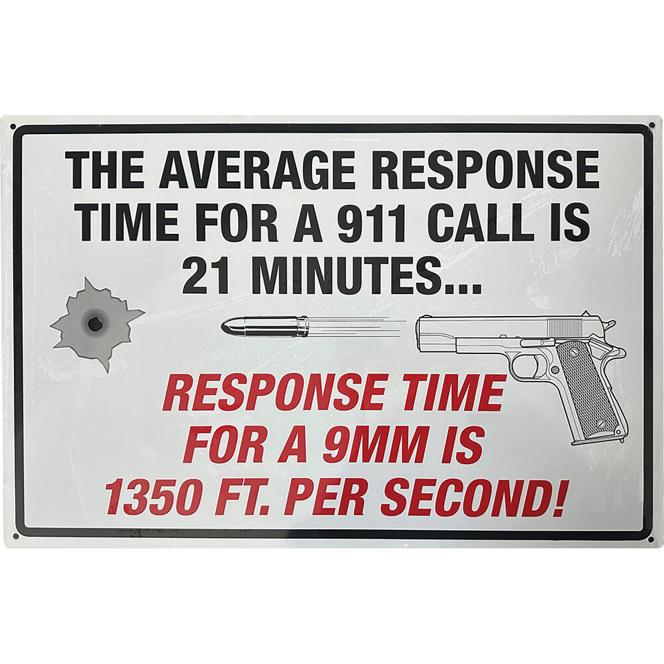 Response Time Metal Sign  SIGM783 Main Image