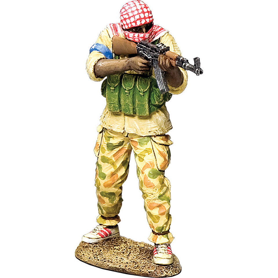 Mogadishu Militiaman Standing Firing AK-47 1/30 Figure K&C (BHD022) Main Image