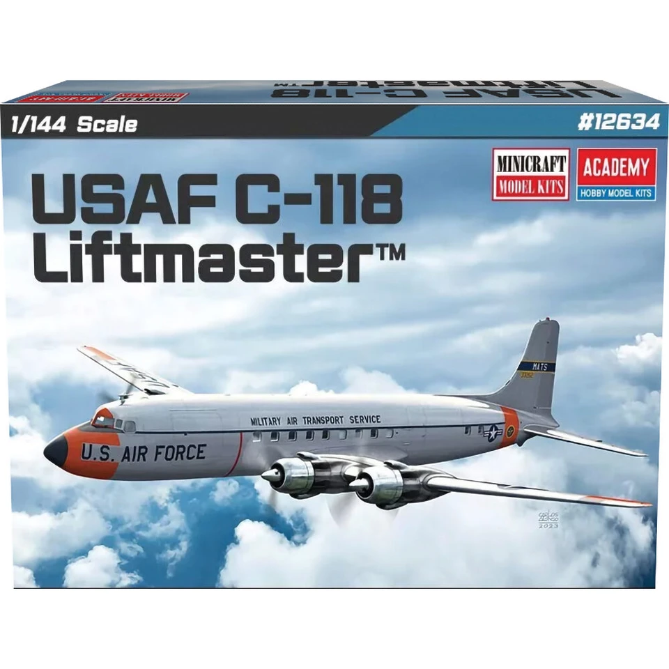 C-118 Liftmaster USAF 1/144 Kit Academy (12634) Main Image