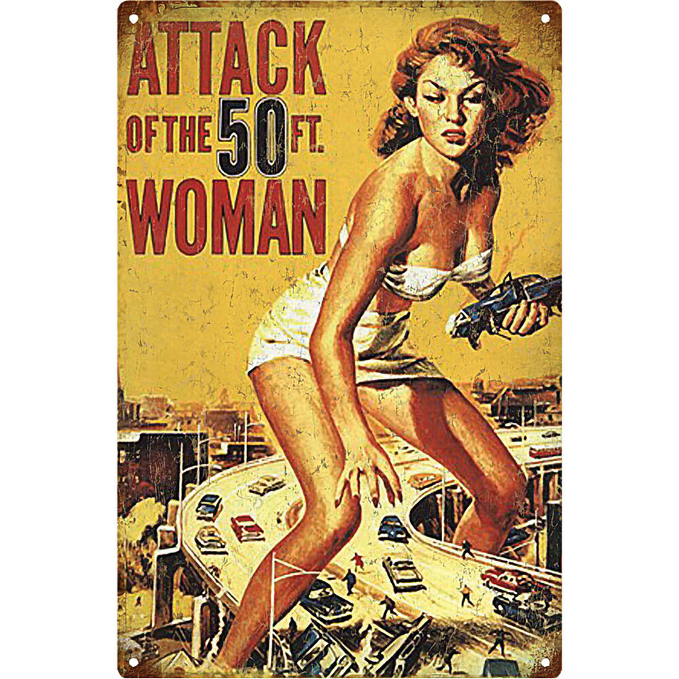 Attack of the 50-Ft Woman Metal Sign Main Image