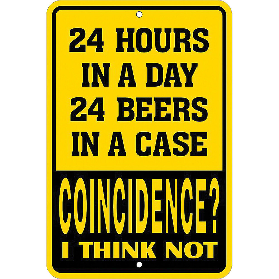 24 Hours 24 Beers Metal Sign  SPSBR Main Image