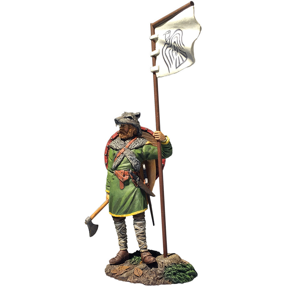 Arnlaug Viking with Raven Banner 1/30 Figure William Britain (62131) Main Image