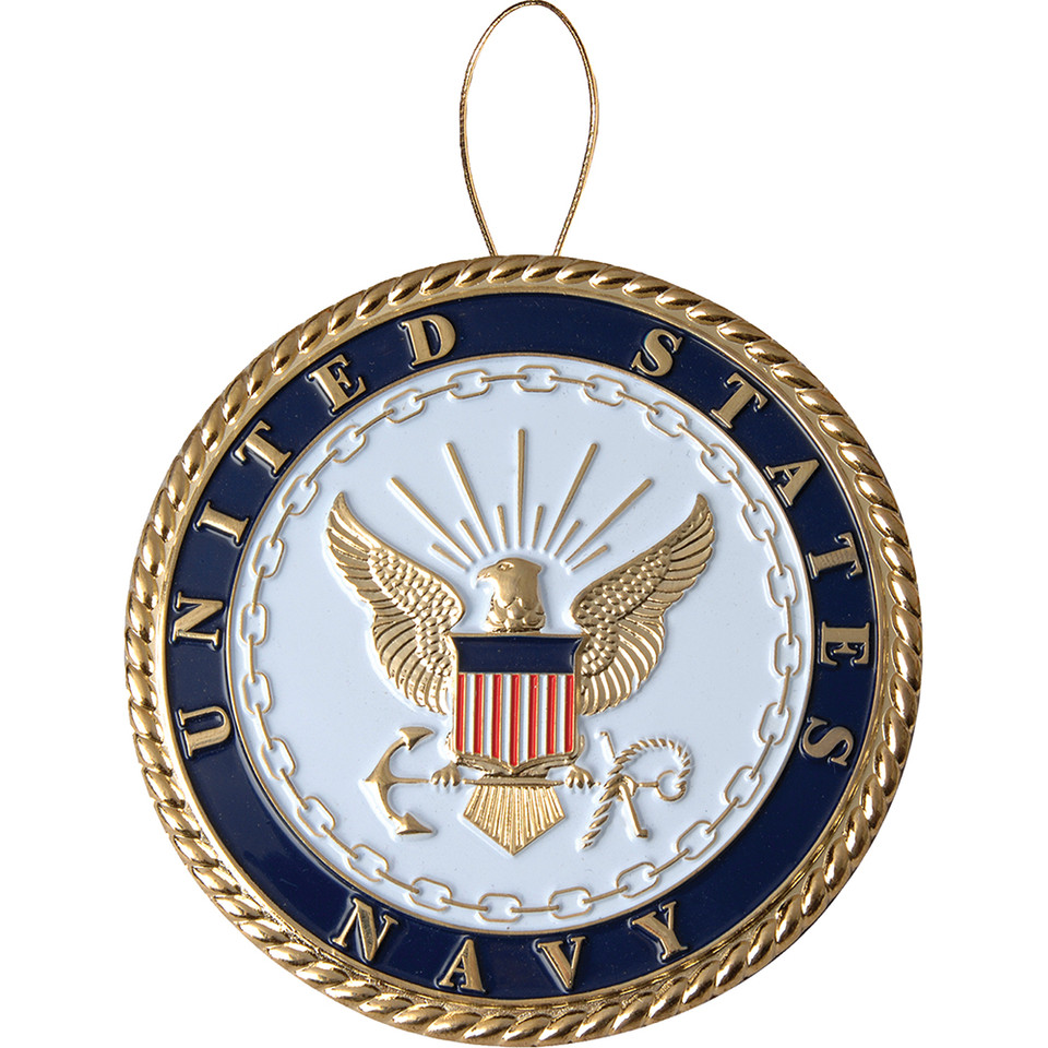 Navy Emblem Ornament  85-71125 Main Image
