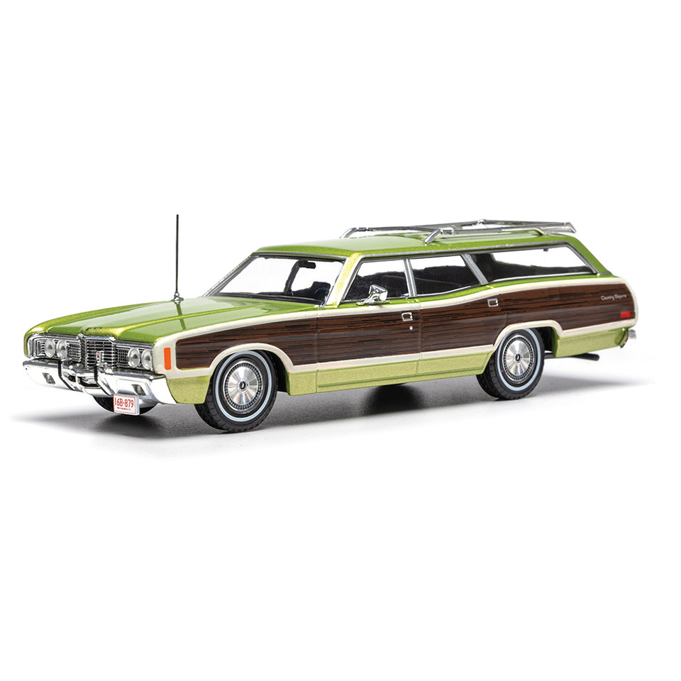 1972 Ford LTD Country Squire - Metallic Green Woodgrain Style Panel Main Image