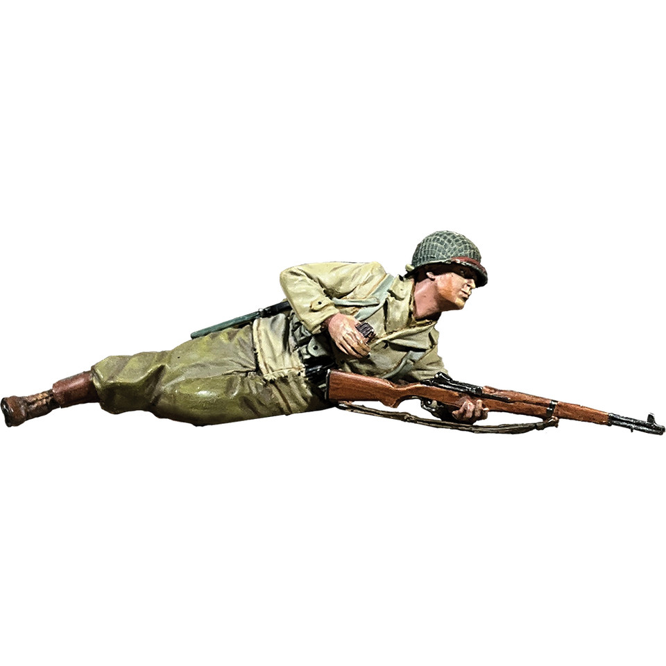 U.S. Infantryman Prone Loading M1 Garand 1943-45 1/30 Figur WILLIAM BRITAIN (25288) Main Image