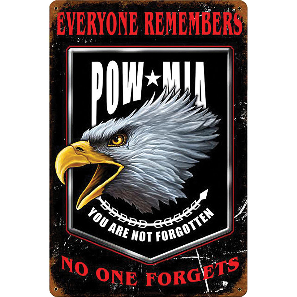 Everyone Remembers POW-MIA Metal Sign Main Image
