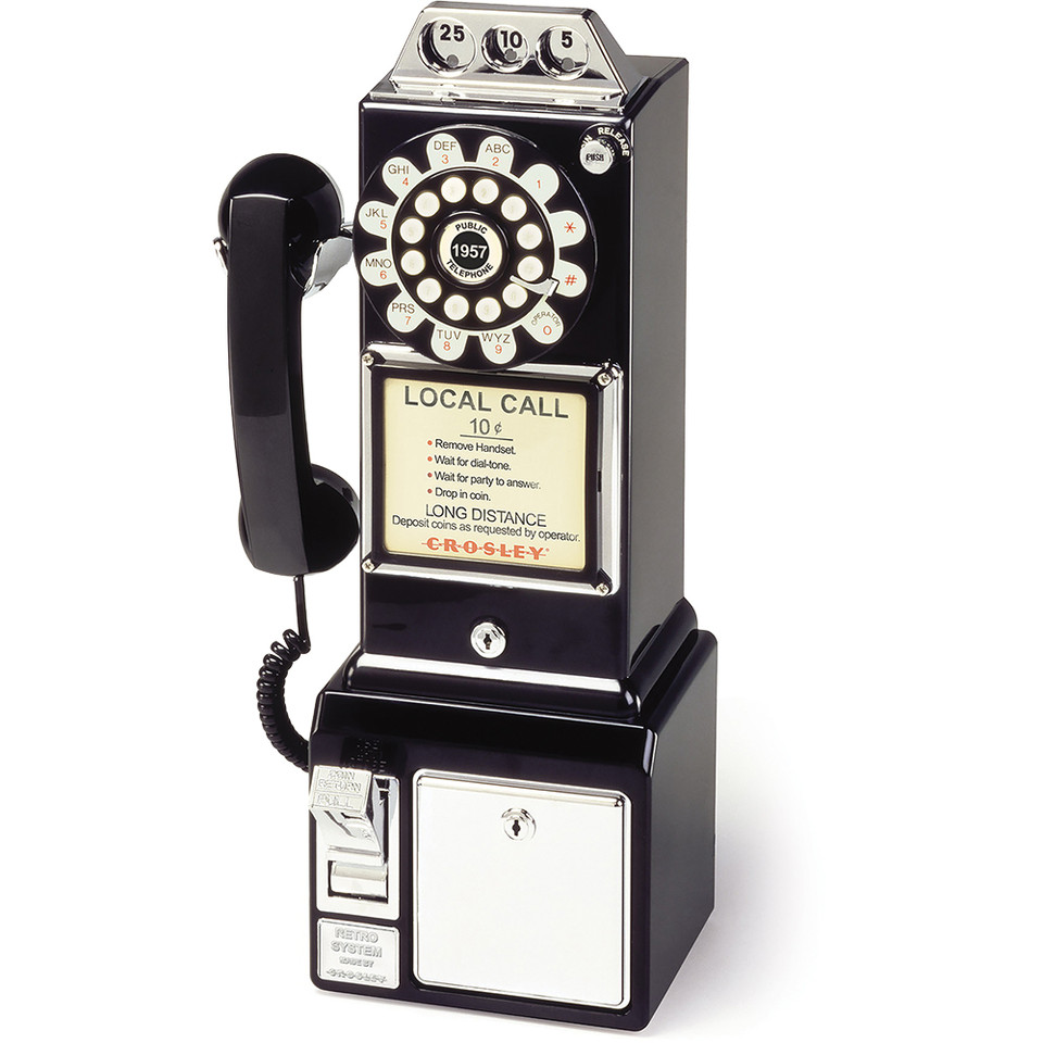 Classic Pay Phone  Crosley (CR56-BK) Main Image