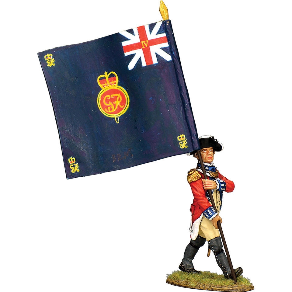 4TH Regiment of Foot Officer w/Regiment Colour 1/30 Figure K&C (BR105) Main Image