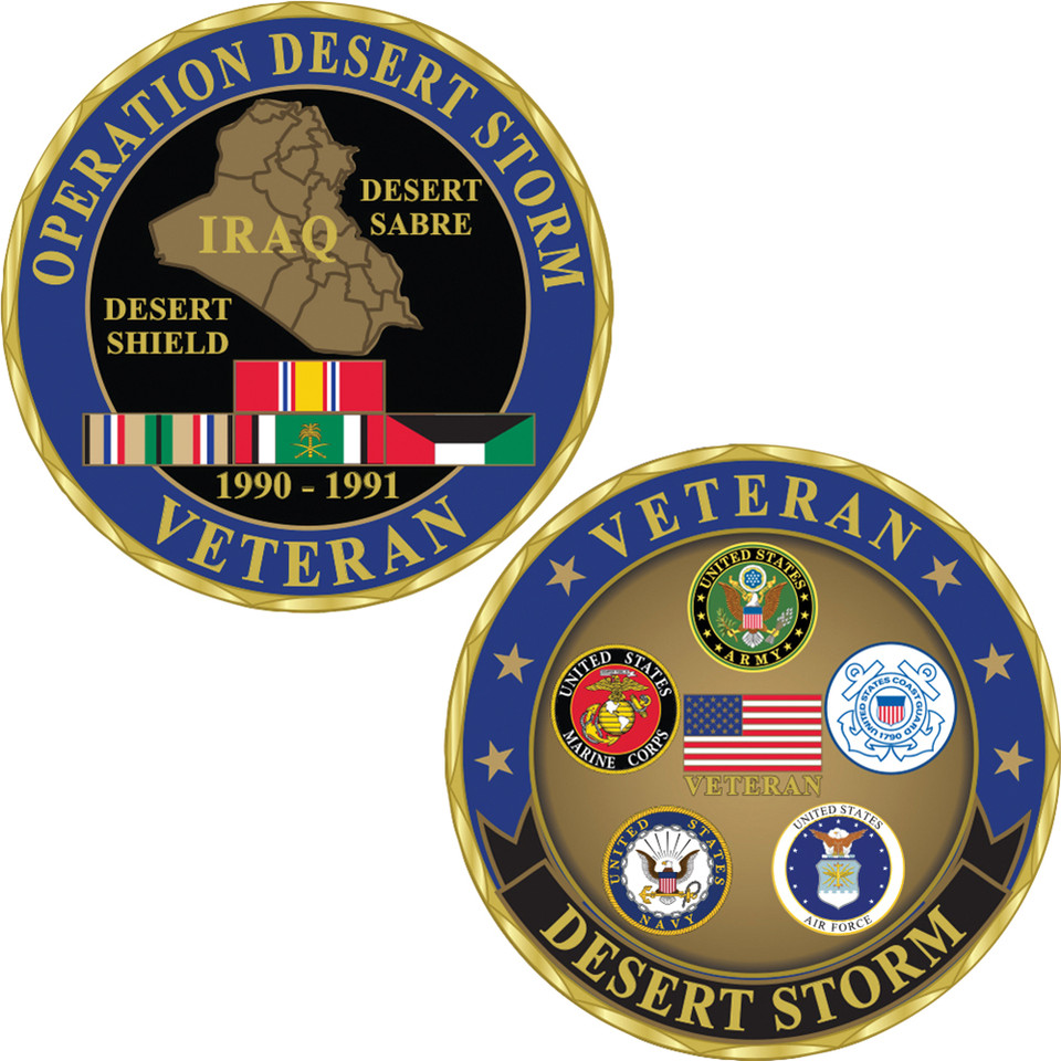 Desert Storm Veteran Challenge Coin Eagle Emblems (CH0301) Main Image