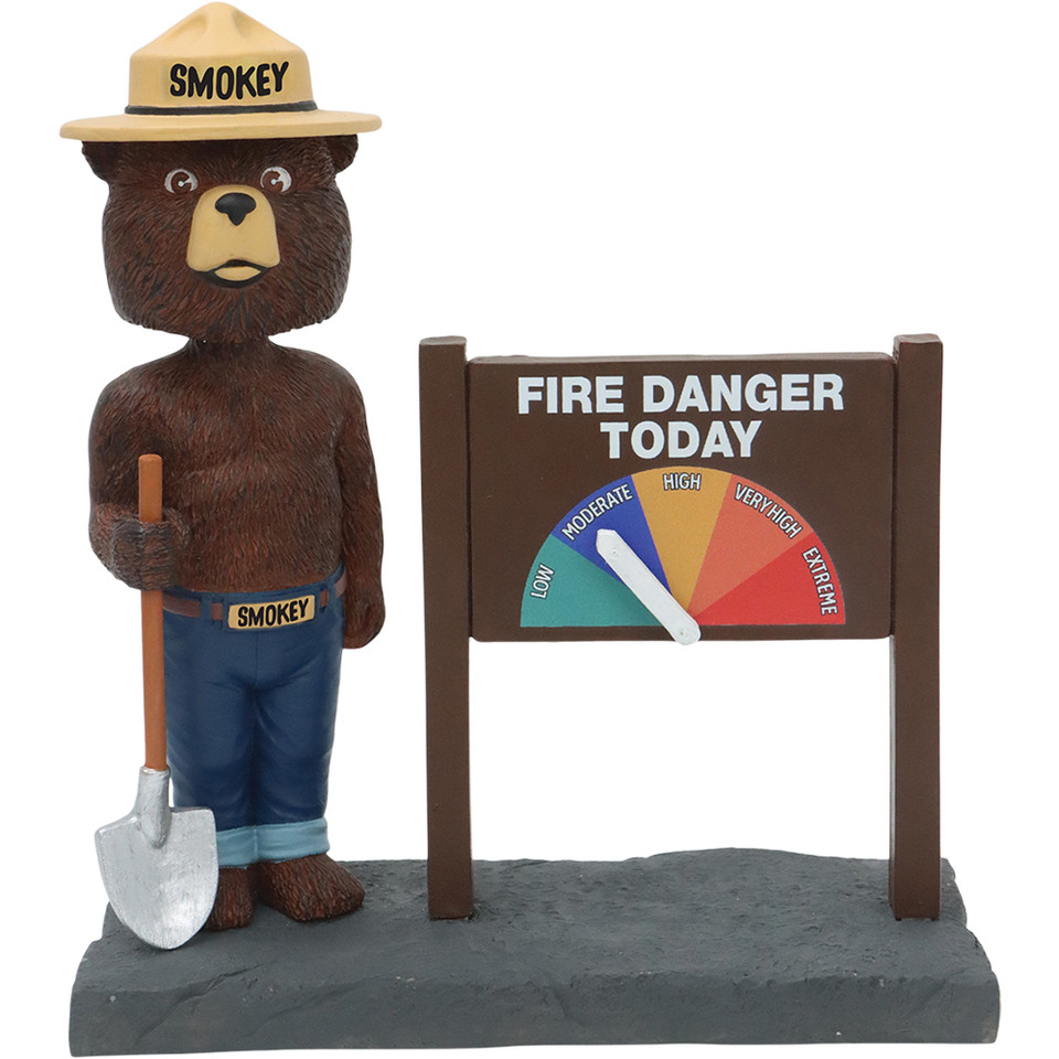 Smokey the Bear Fire Danger Meter Bobblehead National Bobblehead HOF (794000614793) Main Image