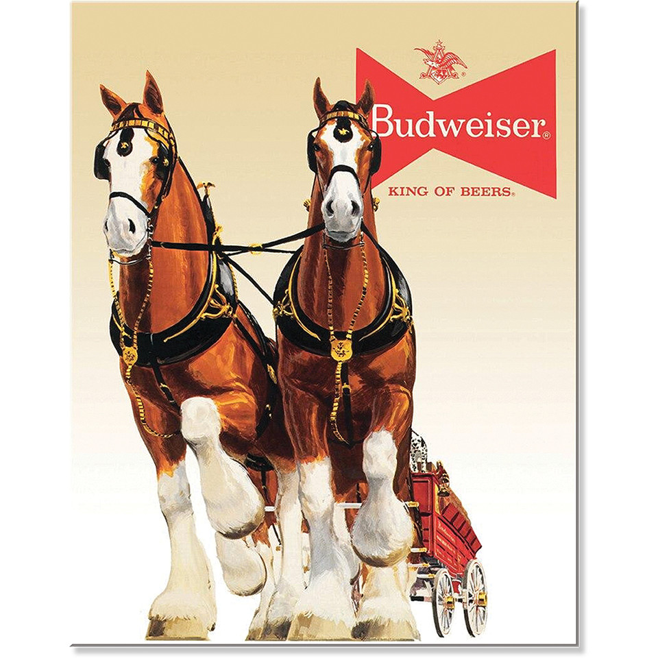 Budweiser King of Beers Metal Sign Desperate Enterprises (1631) Main Image