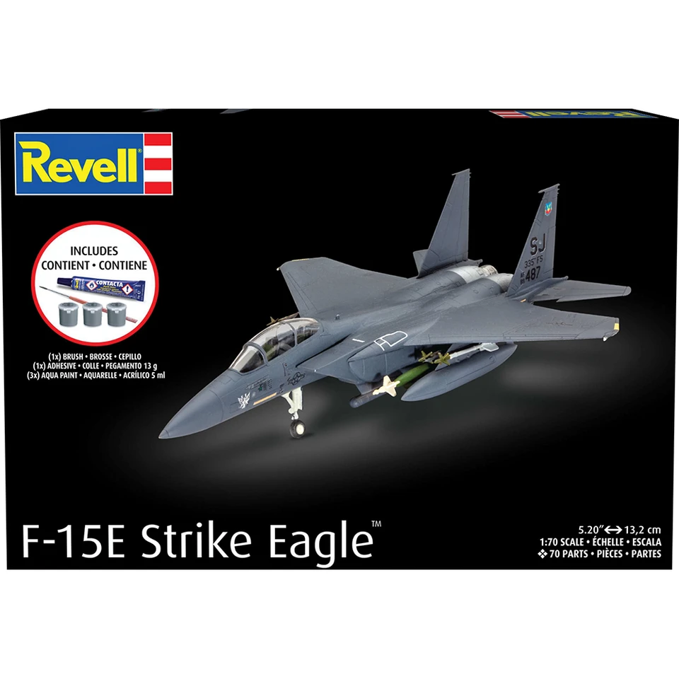 F-15E Strike Eagle & bombs Complete Model Kit Main Image