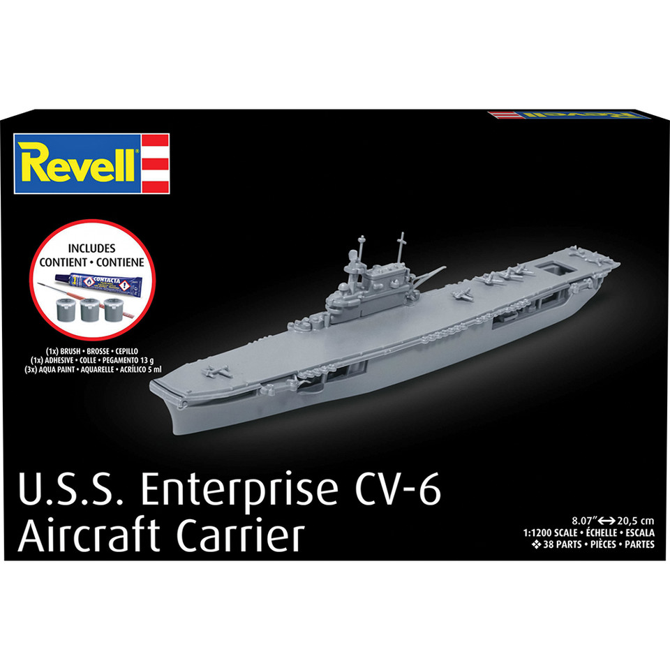 USS Enterprise CV-6 Complete Model Kit Main Image