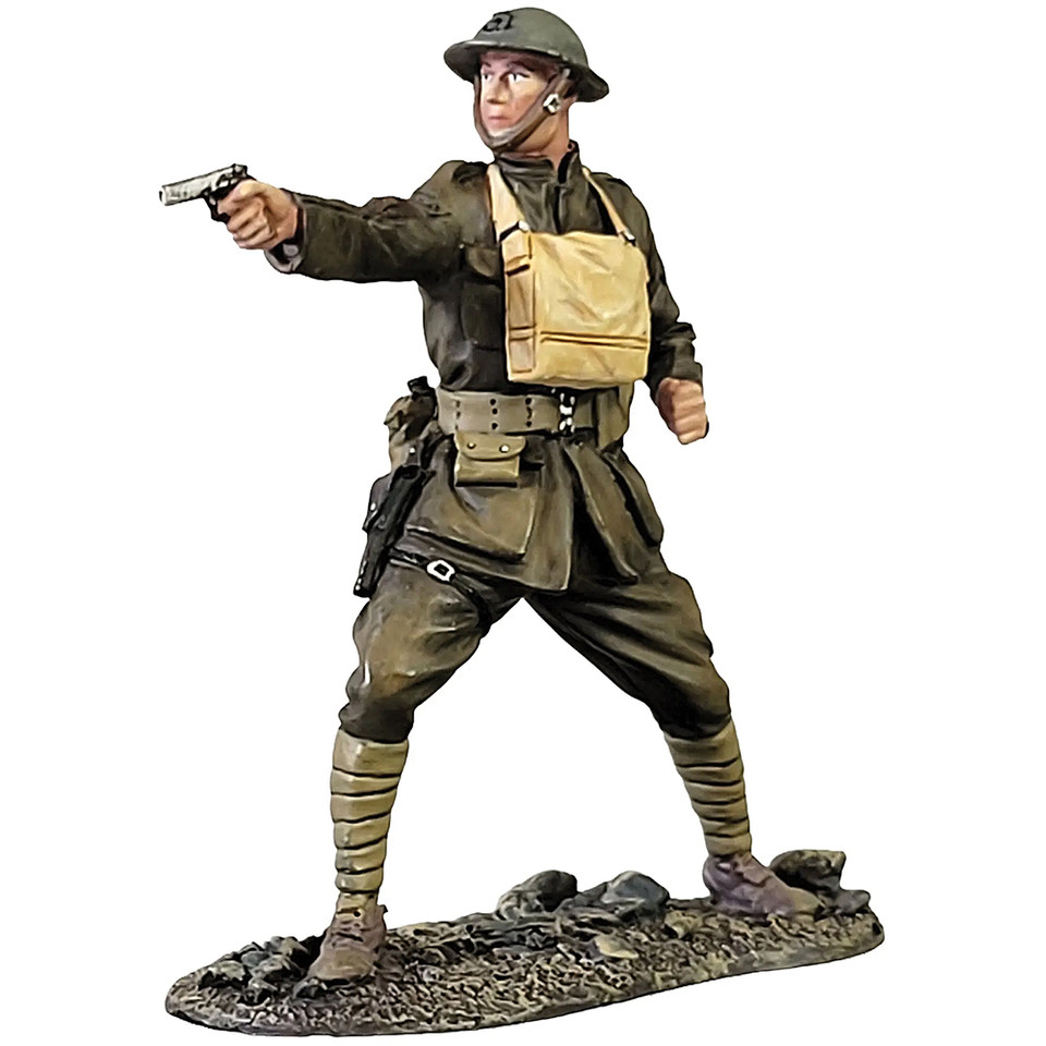 U.S. Marine NCO Firing M1911 Pistol 1/30 Figure WILLIAM BRITAIN (13073) Main Image