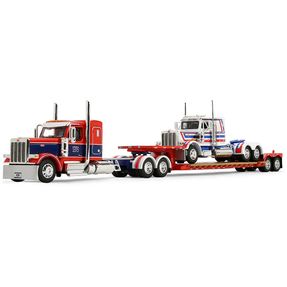 America 250 Peterbilt Model 589 with 44 Flat Top Sleeper & Fontaine Renegade LXT 40 Lowboy Trailer with Peterbilt® 359 Main Image