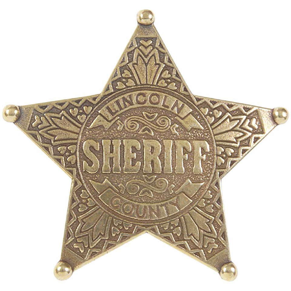 Denix Western Replica Badge - Lincoln County Sheriff Main Image