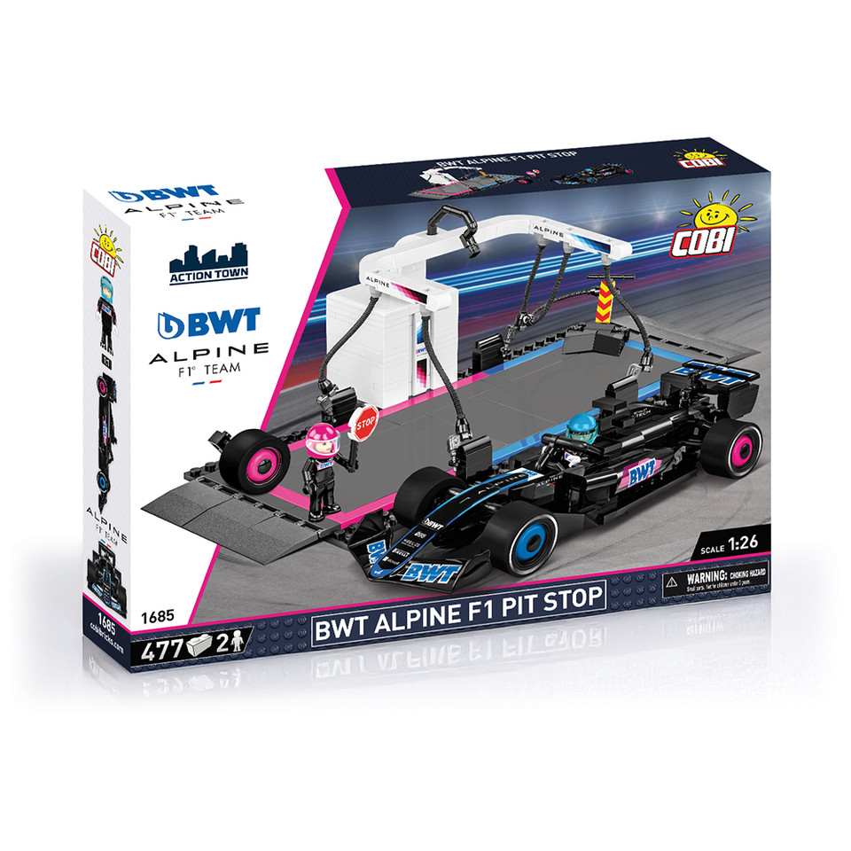 BWT Alpine F1 Pit Stop Building Brick Set Main Image