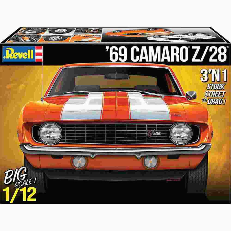 1969 Chevy Camaro 3-N-1 Model Kit Main Image