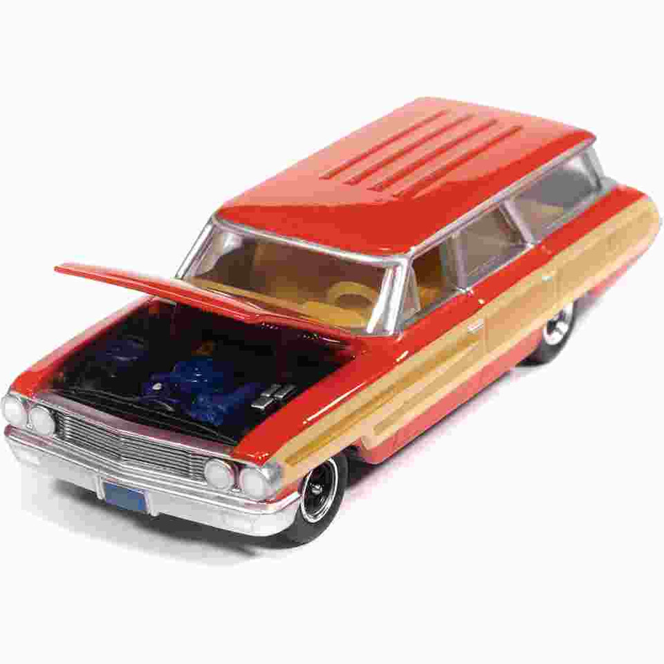 1964 Ford Country Squire - Poppy Red w/Honey-Colored Wood Trim Main Image