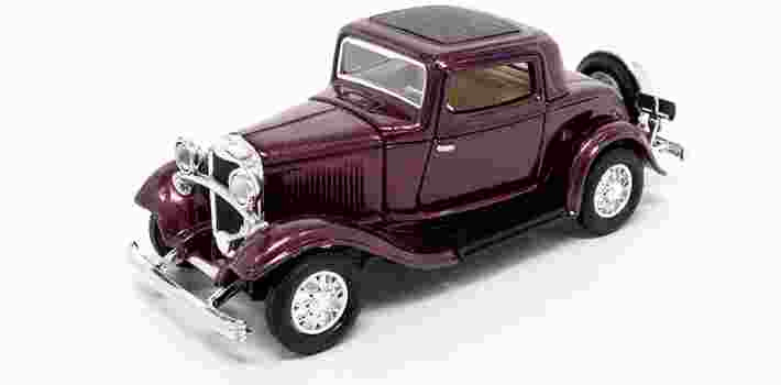 1932 Ford 3-Window Coupe - Burgundy Main Image
