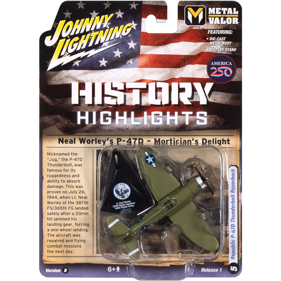 WWII Republic P-47D Thunderbolt Razorback Mortician's Delight - Olive Drab w/Nose Art Main Image