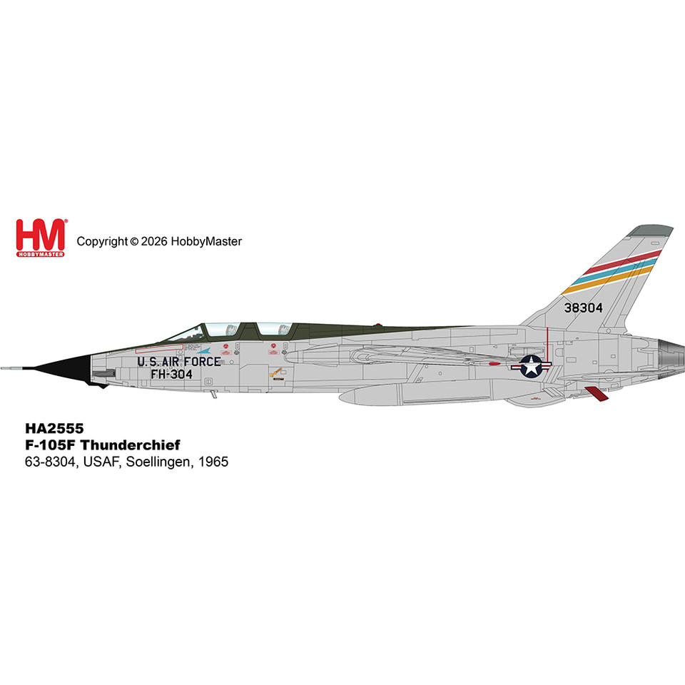 F-105F Thunderchief 1/72 Die Cast Model Main Image