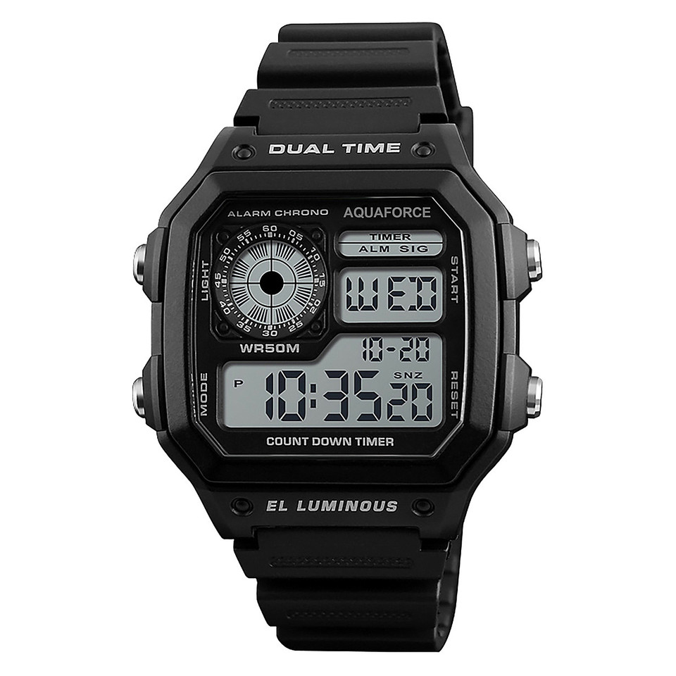 Digital Square-Face Tactical Watch Main Image